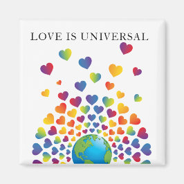 Elegantes minimalistisches farbenfrohes Regenbogen Magnet