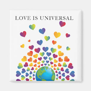 Elegantes minimalistisches farbenfrohes Regenbogen Magnet