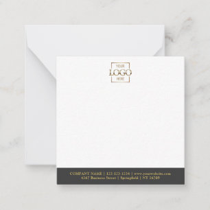Elegantes minimalistisches Firmenlogo gebrandet Mitteilungskarte