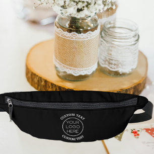 Elegantes Minimalistisches Firmenlogo Schwarz Bauchtasche