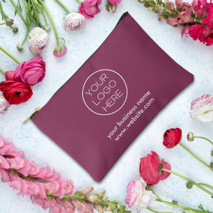 Elegantes Minimalistisches Firmenlogo Trauben Zubehörtasche