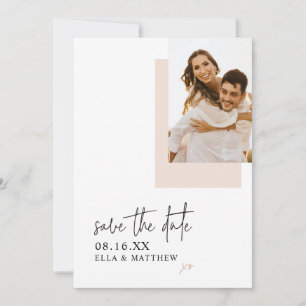 Elegantes Minimalistisches Foto Save the Date