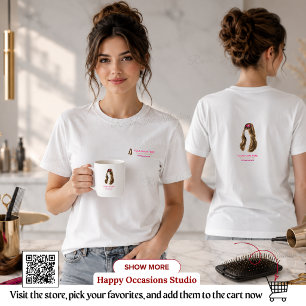 Elegantes Minimalistisches Friseur T-Shirt