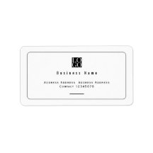 Elegantes minimalistisches Geschäft-Logo Weiß
