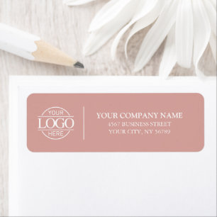 Elegantes minimalistisches Geschäftslogo Rücksende