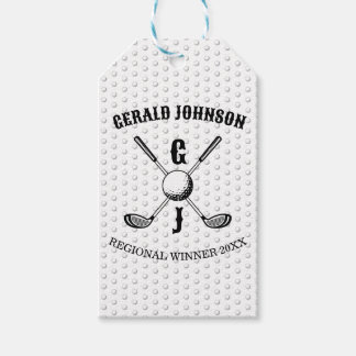 Elegantes minimalistisches Golf-Monogramm... Geschenkanhänger