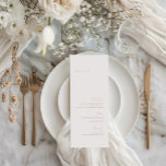 Elegantes Minimalistisches Hochzeitsmenü in Elfenb Menükarte<br><div class="desc">Das Design besticht durch einen handgeschriebenen Schriftart und modernes minimalistisches Design. Für die Hochzeitskollektion "SERENA" konzipiert. Klicken Sie zum Ändern der Details auf "Personalisieren". Um den Text zu verschieben oder die Größe, den Schriftart oder die Farbe zu ändern, klicken Sie auf "Klicken Sie, um ihn weiter anzupassen". Klicken Sie auf...</div>