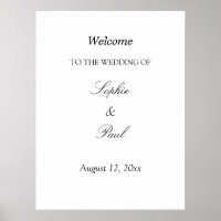 Elegantes Minimalistisches Hochzeitstipendium