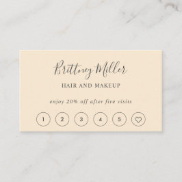 Elegantes Minimalistisches Kundenkartenhandwriting Visitenkarte