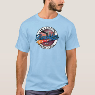 Elegantes minimalistisches Logo-Design aus Brookly T-Shirt