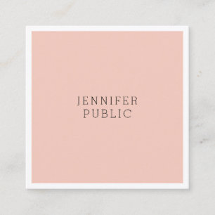 Elegantes minimalistisches Modern Sleek modisches Quadratische Visitenkarte