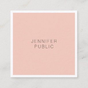 Elegantes Minimalistisches Modernes Design Quadratische Visitenkarte