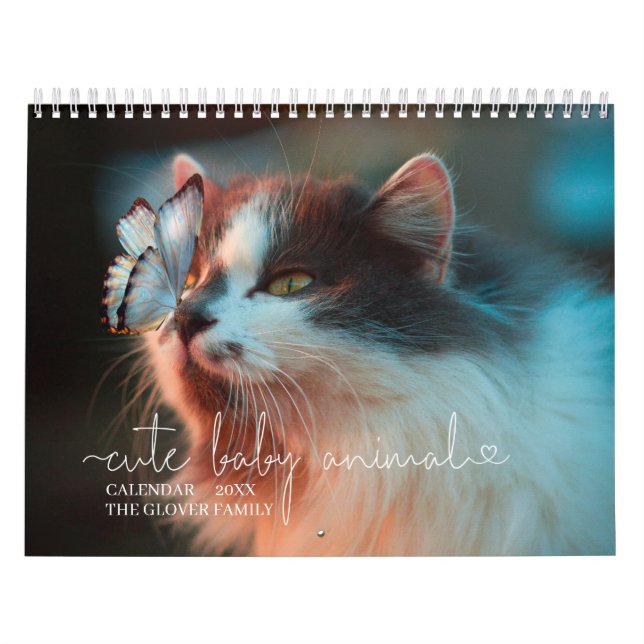 Elegantes Minimalistisches, modernes, Personalisie Kalender (Titelbild)