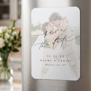 Elegantes minimalistisches modernes schickes Skrip Magnet