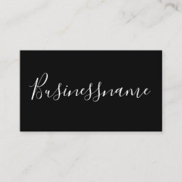Elegantes minimalistisches modernes Schwarz-Weiß-D Treuekarte
