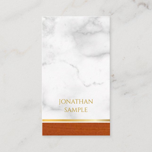 Elegantes Minimalistisches modernes Template Top L Visitenkarte (Vorderseite)