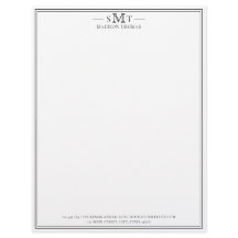 Elegantes Minimalistisches Monogramm mit drei Buch
