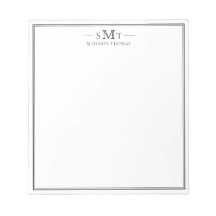 Elegantes Minimalistisches Monogramm mit drei Buch