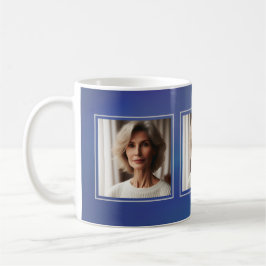 Elegantes Minimalistisches Personalisiertes Foto-F Kaffeetasse
