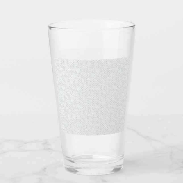 Elegantes minimalistisches Schulmuster Glas (Vorderseite)