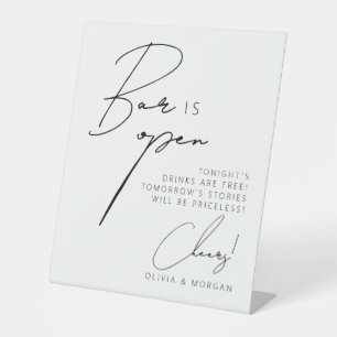 Elegantes Minimalistisches Script Funny Wedding Dr Sockelschild