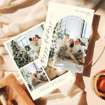 Elegantes Minimalistisches Script Happy Holidays 5 Feiertagskarte<br><div class="desc">Elegantes Minimalistisches Script Happy Holidays 5 Foto Holiday Card</div>