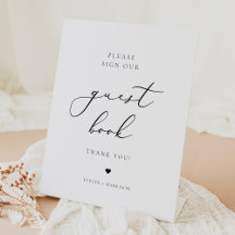 Elegantes Minimalistisches Skript Wedding Guest Bo