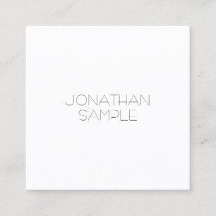 Elegantes Minimalistisches Square Design Moderne L Quadratische Visitenkarte