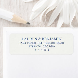 Elegantes, minimalistisches, typografisches Navy-D