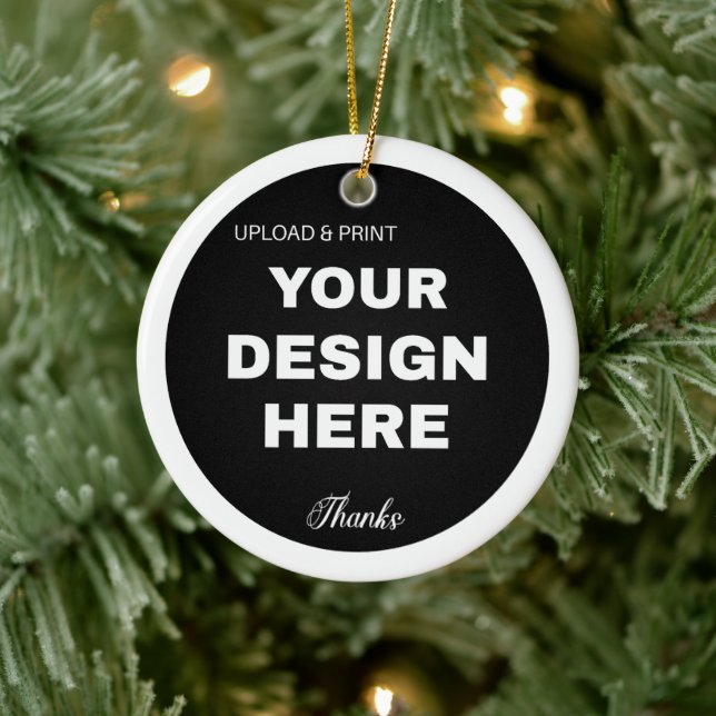 Elegantes, Minimalistisches und schlankes schwarze Keramik Ornament (Baum)