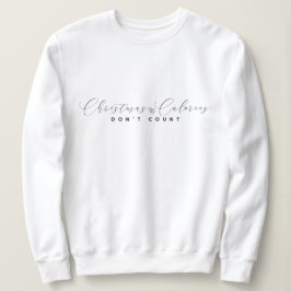 Elegantes Minimalistisches Weihnachts-Sweatshirt Sweatshirt