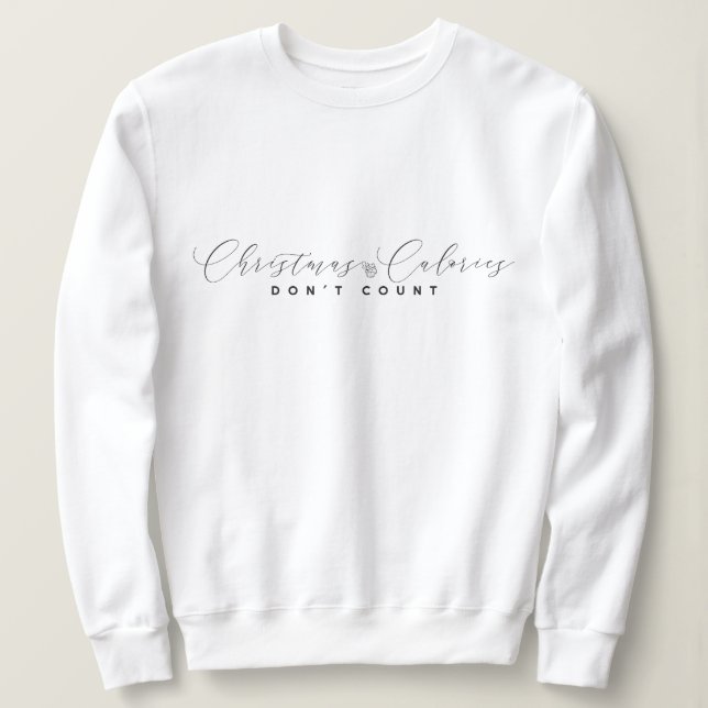 Elegantes Minimalistisches Weihnachts-Sweatshirt Sweatshirt (Design vorne)