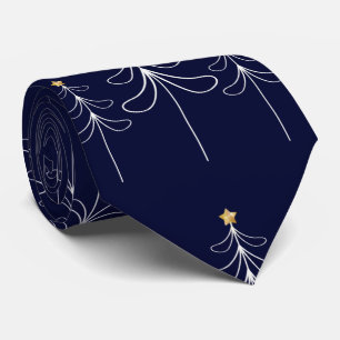 Elegantes minimalistisches Weihnachtsbaumdesign bl Krawatte