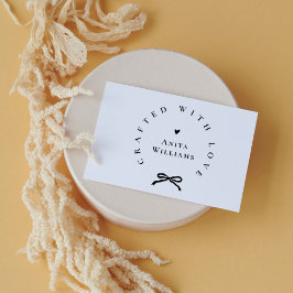 Elegantes, mit Liebe gestaltetes Band Firmenname Gummistempel