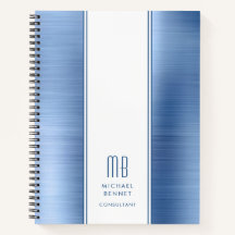 Elegantes Mit Monogramm blaues Business