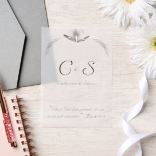 Elegantes Mit Monogramm Einladungs-Overlay