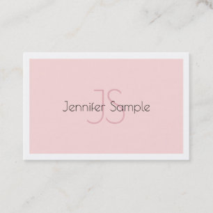 Elegantes Mit Monogramm minimalistisches Luxusdesi Visitenkarte