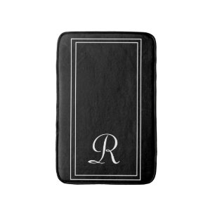 Elegantes Mit Monogramm Personalisiertes Bad Mat Badematte