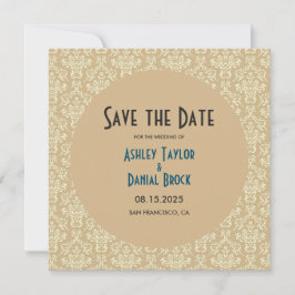 Elegantes Mittelalter Moderner Damast Feierliche H Save The Date