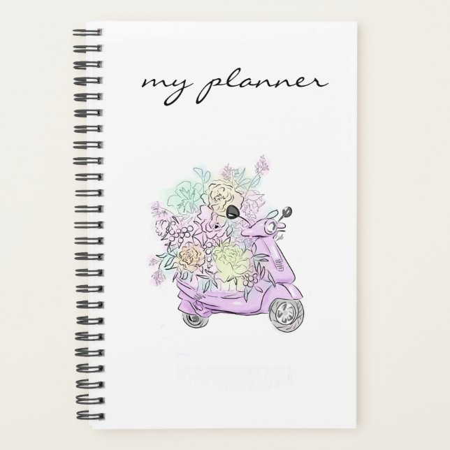 Elegantes Modern Chic Planer (Vorderseite)