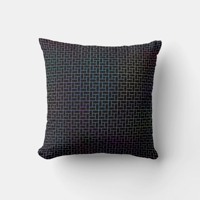 Elegantes modernes Abstraktes Basketmuster | Kissen (Vorderseite)