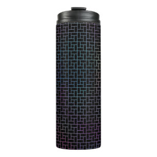 Elegantes modernes Abstraktes Basketmuster Thermosbecher