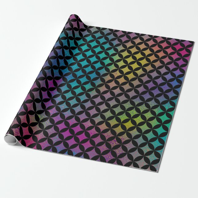 Elegantes modernes, Abstraktes Diamantenmuster Geschenkpapier (Ungerollt)