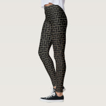 Elegantes modernes Abstraktes Gold Basket Weave Mu