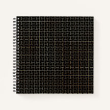 Elegantes modernes Abstraktes Gold Basket Weave Mu