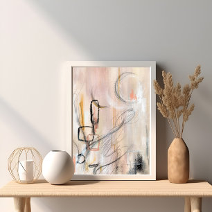 Elegantes modernes abstraktes Kunstplakat Poster