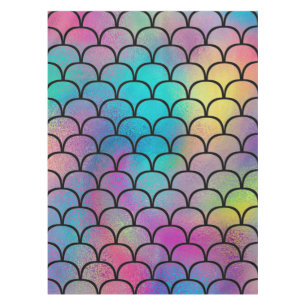 Elegantes modernes Abstraktes Regenbogenmuster Tischdecke