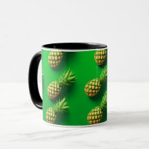 Elegantes modernes Ananas tropisches Fruchtmuster