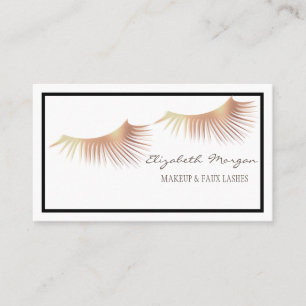 Elegantes modernes Beruflich, Rahmen, Imitate Lash Visitenkarte