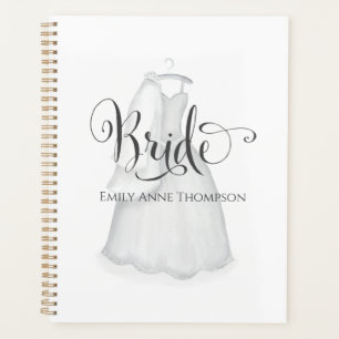 Elegantes modernes Brautkleid mit Minimalistischem Planer